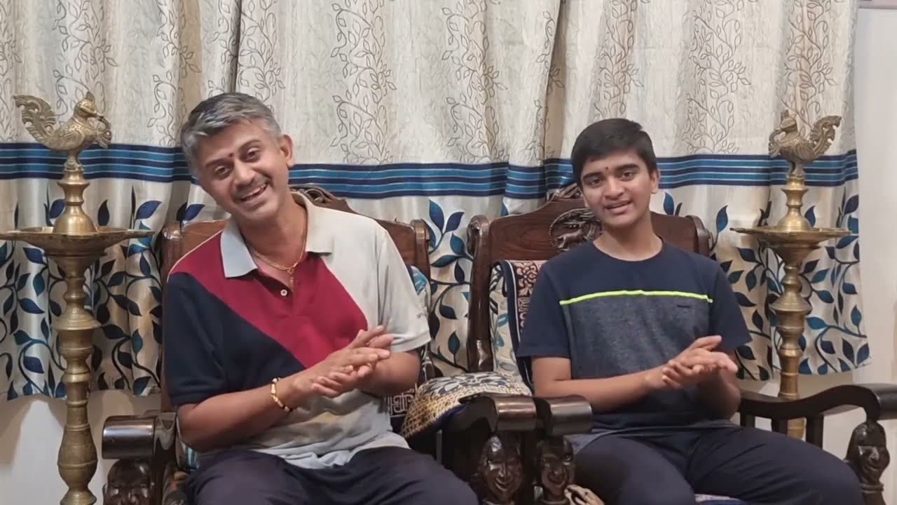 Vidwan M. S. Naveen singing with Yeashas N. Kashyap
